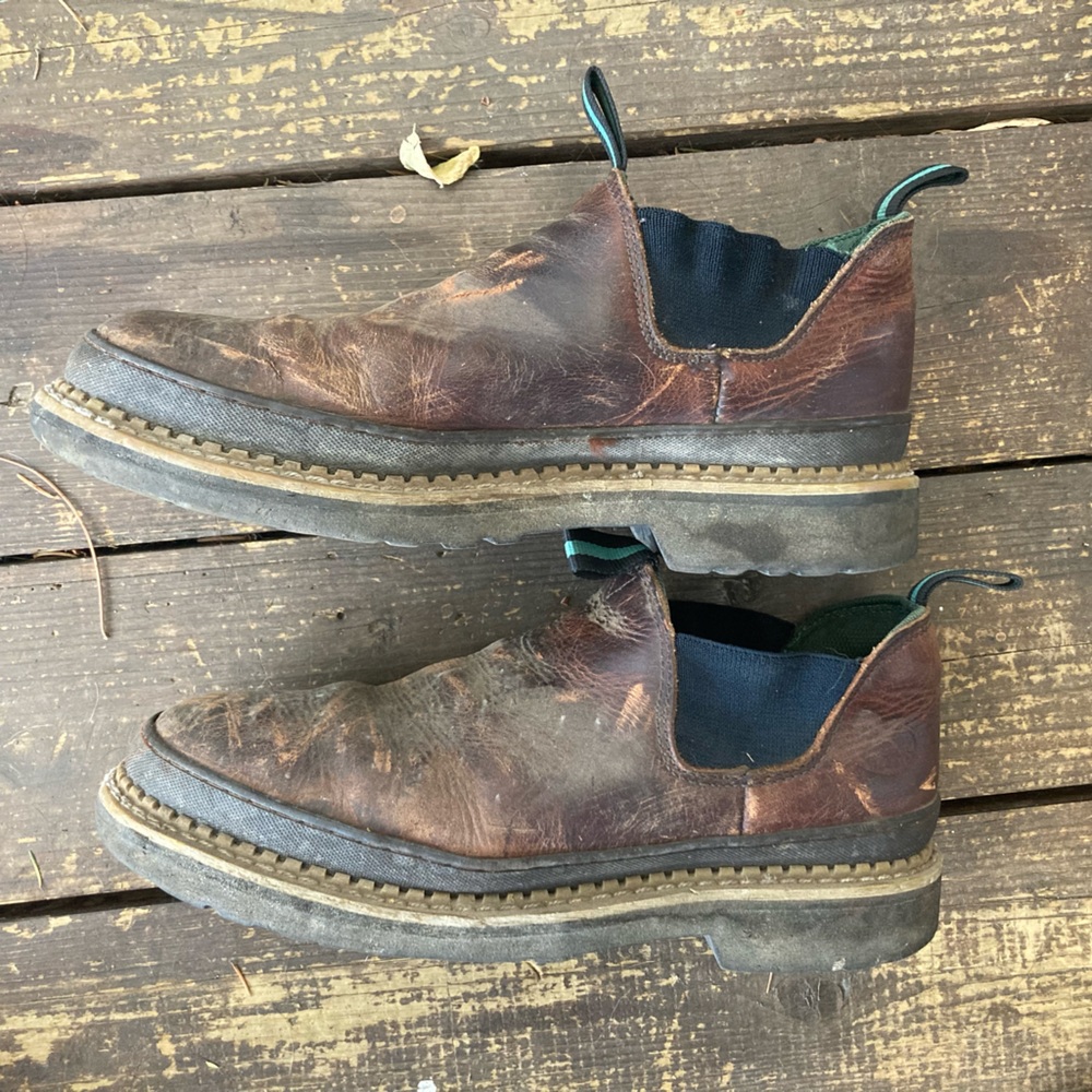 Georgia Giant Romeo Leather Boots 11.5 Brown Oil Resistant Work Shoe